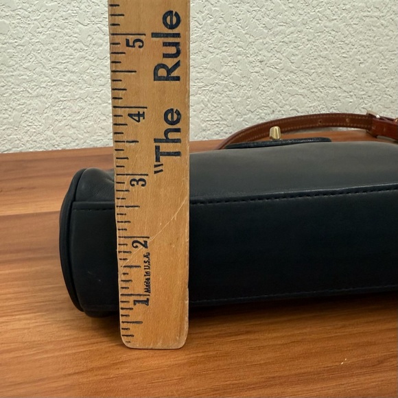 Vintage Y2K COACH 9154 Legacy Demi TurnLock Black Leather Crossbody Bag READ - Picture 12 of 16